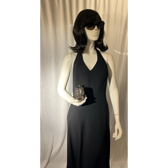 Liz Claiborne Black Formal Halter Dress - Picture 3 of 5